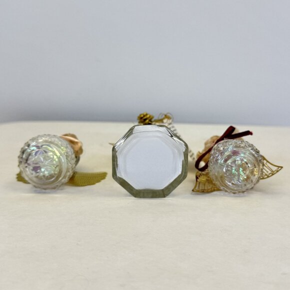 Set Of 3 Vintage Kitchen Angel Salt and Pepper Shakers Glass Handmade 2.5"-5" - Picture 10 of 13